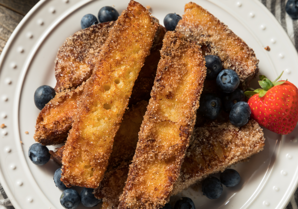 Challah French Toast Soufflé with Cinnamon & Maple Syrup L’CHAIM MAGAZINE